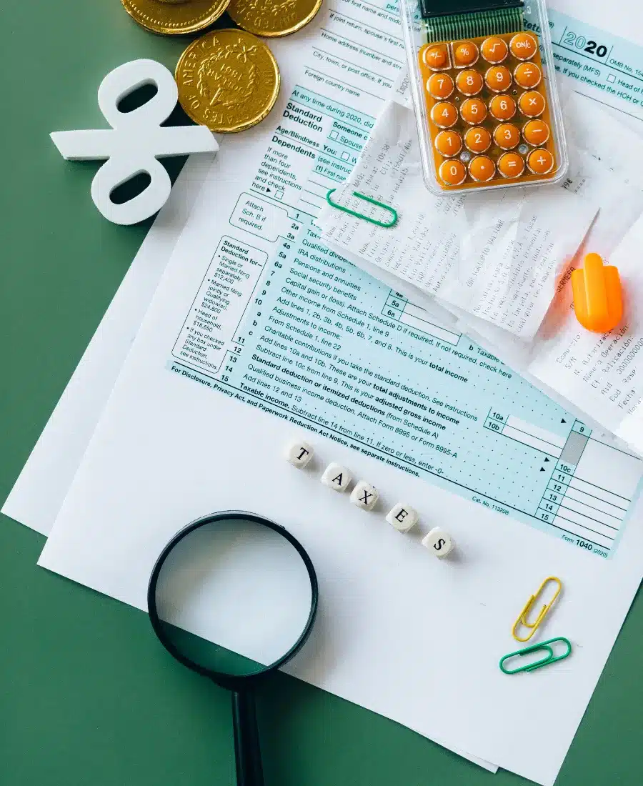 Personal tax accountant reviewing deductions and tax credits for a Toronto client